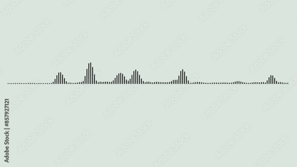 Waveform Audio with Black sound waves background, Animated sound wave ...