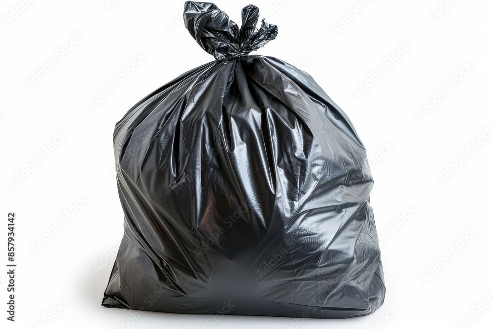 trash bag full of garbage isolated on white trash bag full of garbage isolated on white