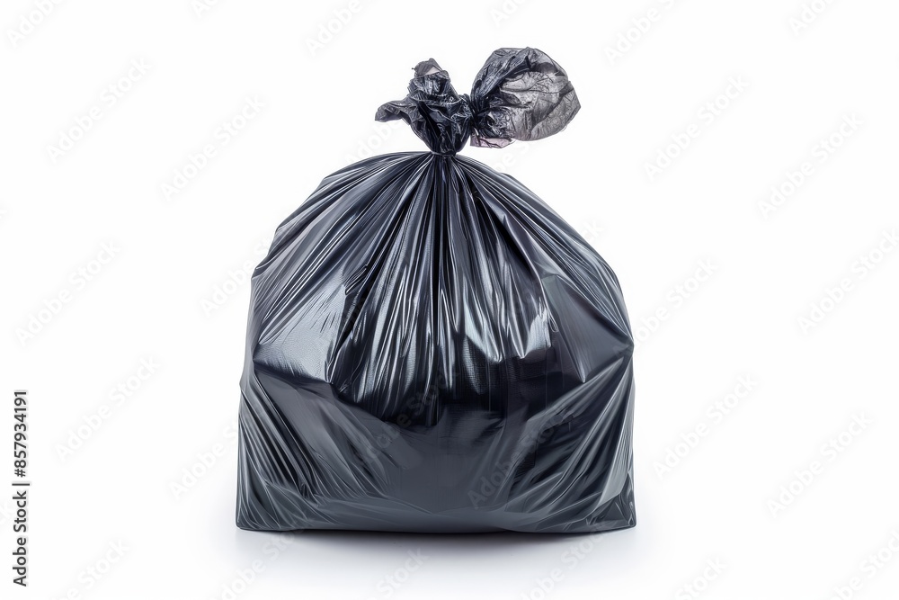 trash bag full of garbage isolated on white trash bag full of garbage isolated on white