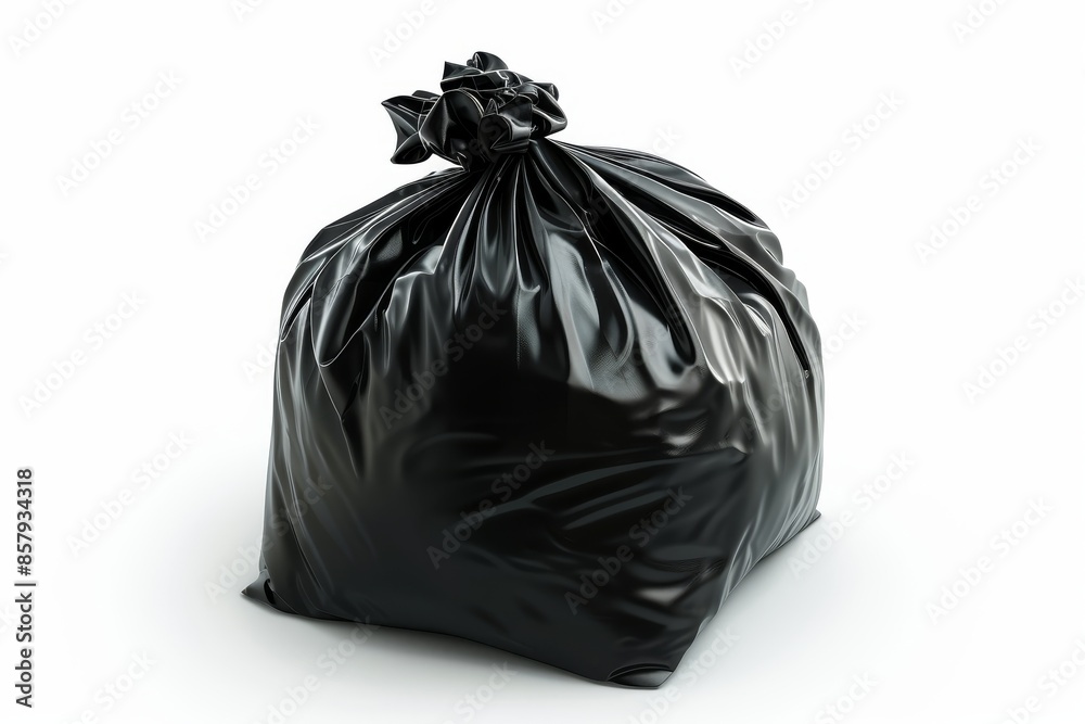 trash bag full of garbage isolated on white trash bag full of garbage isolated on white
