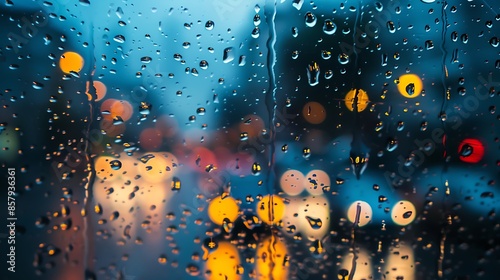 Summer rain raindrops bad weather depression