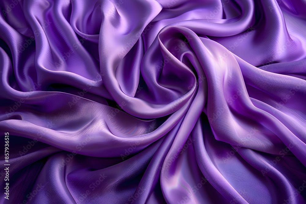 Obraz premium Luxe Purple Satin Fabric Background for Elegant Design and Visuals