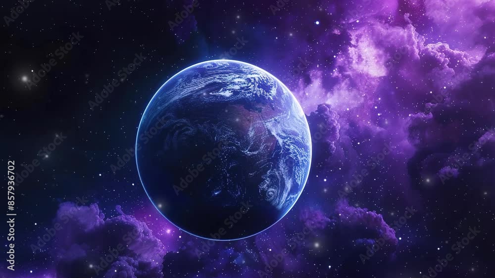 Illustration of planet in space Illustration of planet in space