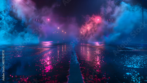 night city street cyberpunk style