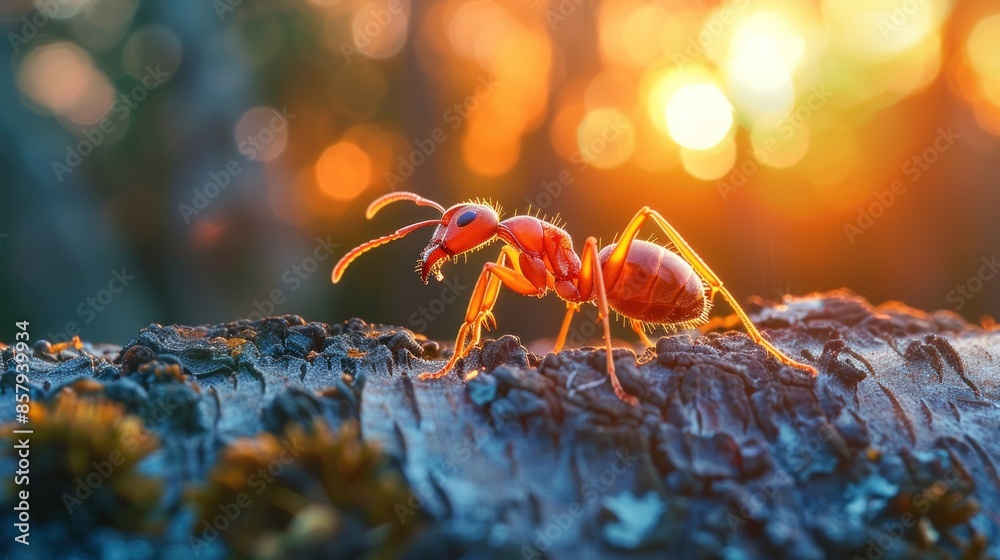 Red Ant in Golden Hour