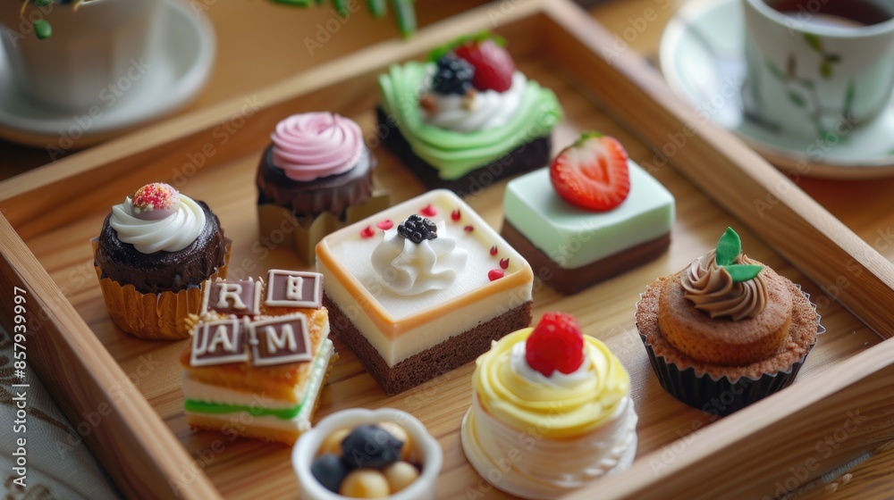 Assorted Gourmet Jelly Cakes in Elegant Gift Box Assorted Gourmet Jelly Cakes in Elegant Gift Box