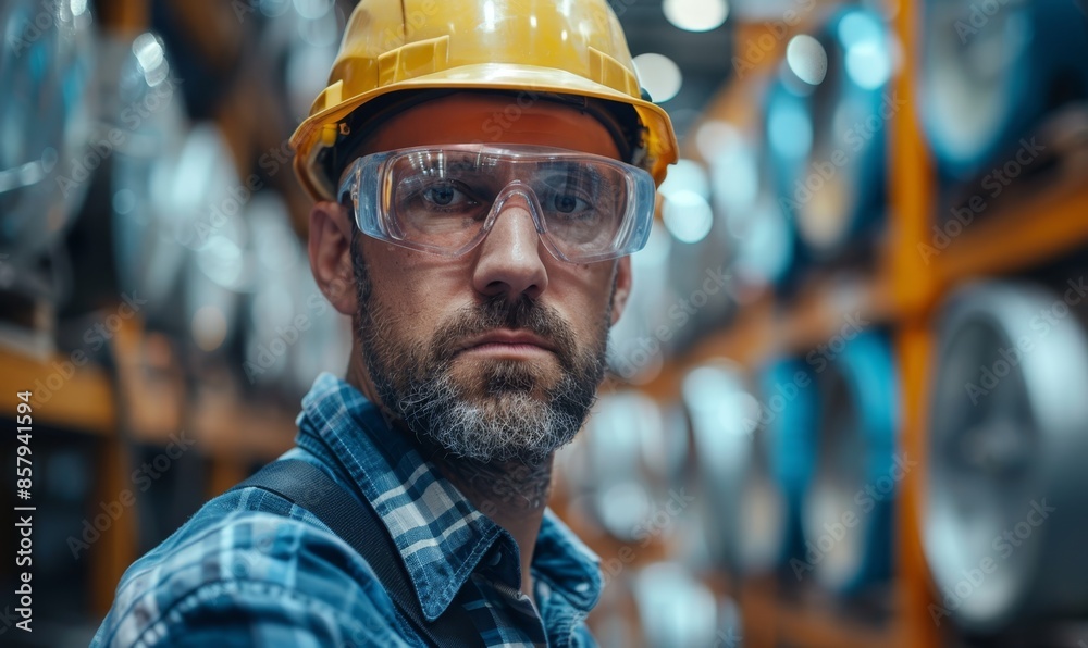 Professional engineering male worker Quality control, maintenance, check in factory, warehouse Workshop for factory operators Professional engineering male worker Quality control, maintenance, check in factory, warehouse Workshop for factory operators
