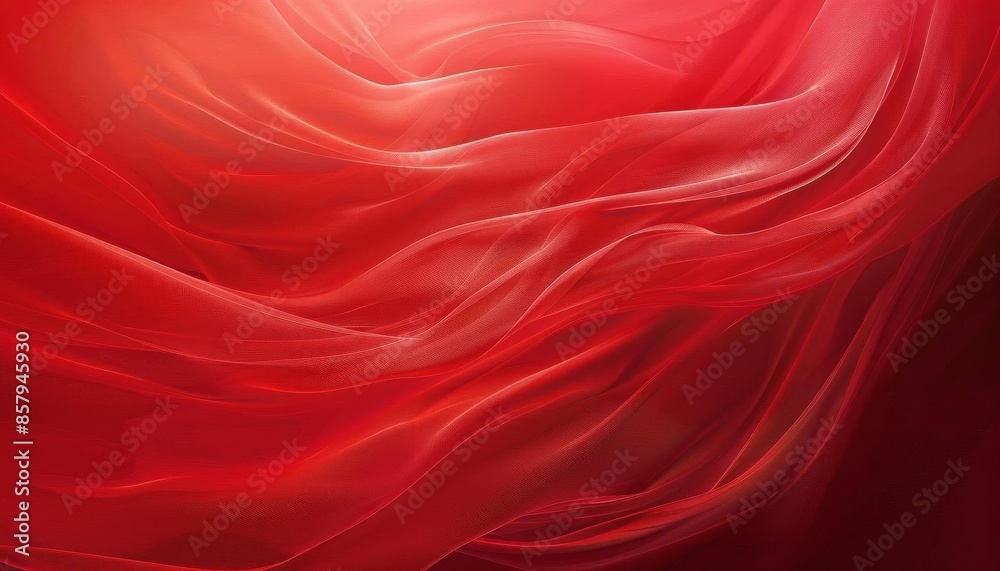 A red abstract background with smooth flowing lines A red abstract background with smooth flowing lines