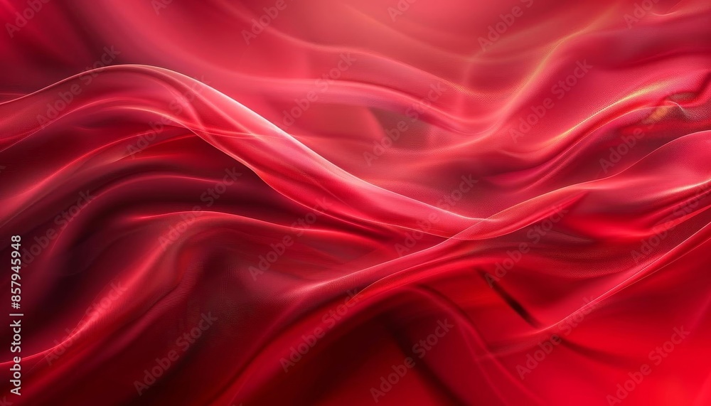 A red abstract background with smooth flowing lines