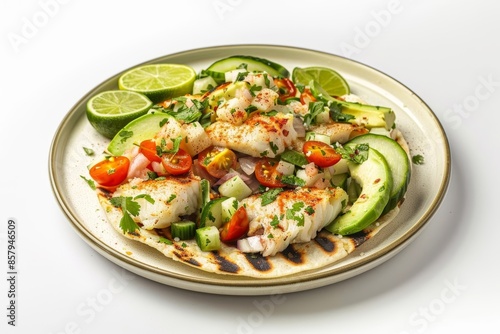 Vibrant Tilapia Ceviche with Fresh Lime Marinade and Grilled Tostadas