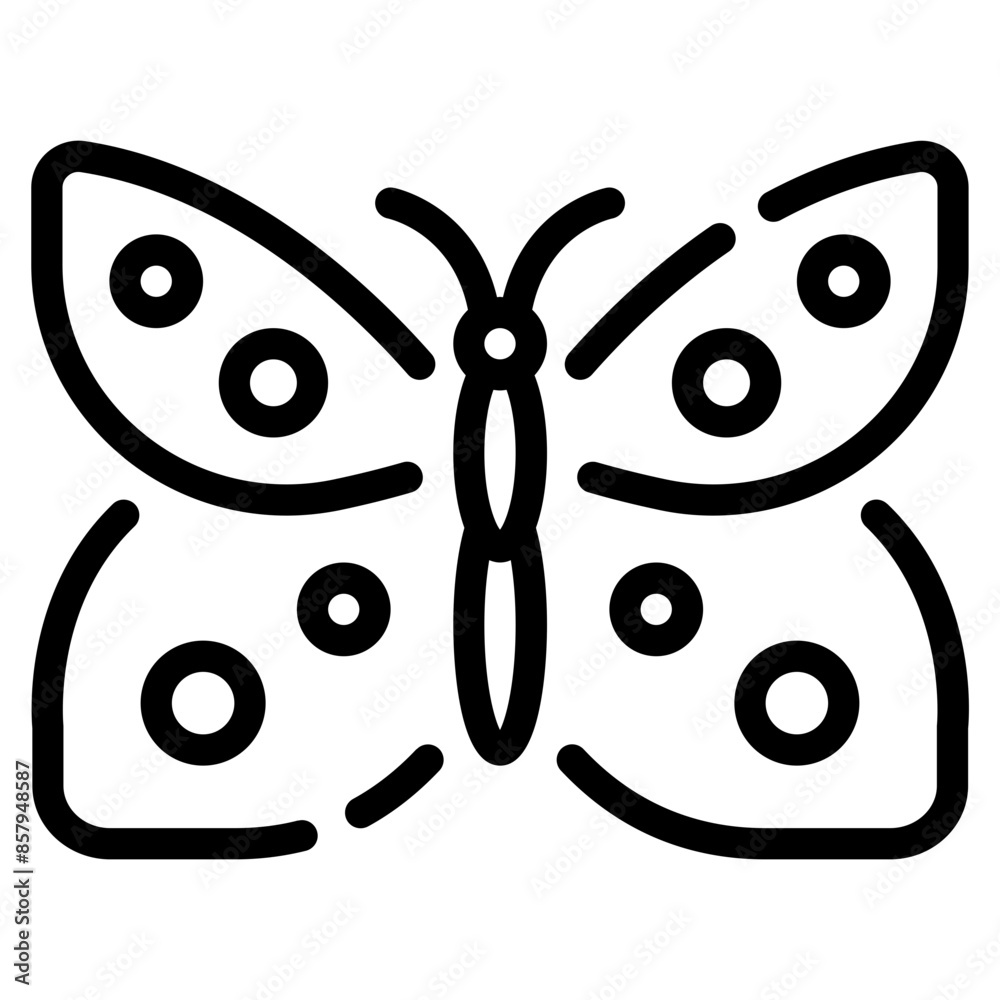 Obraz premium Butterfly Wing Icon