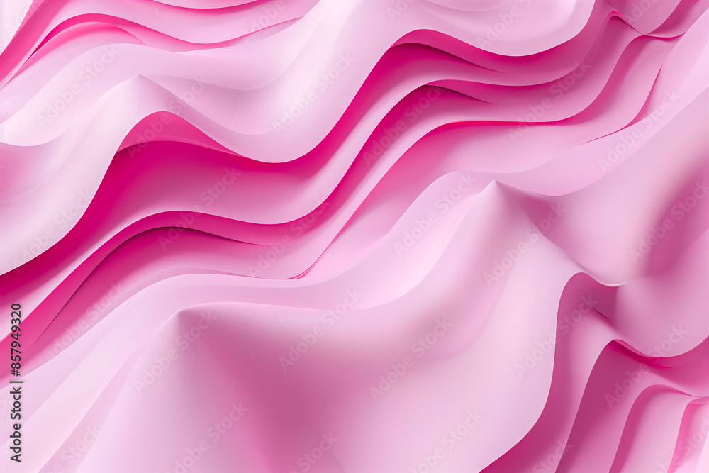 Fototapeta premium abstract background with pink smooth lines and waves