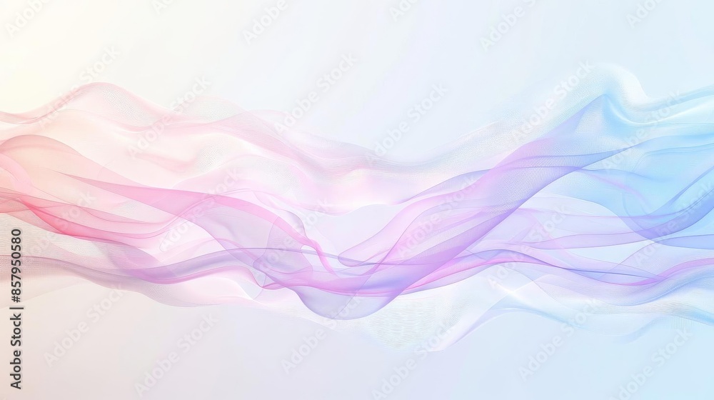 Obraz premium A smooth gradient background with flowing light waves