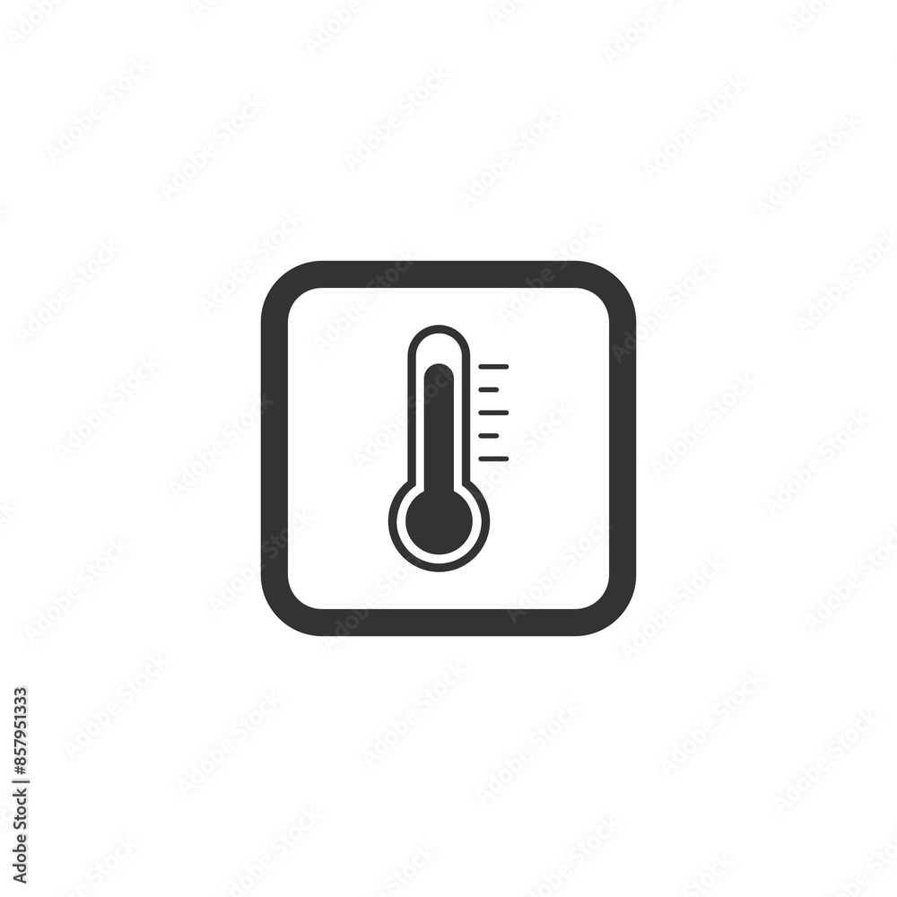 Thermometer icon isolated on transparent background Thermometer icon isolated on transparent background