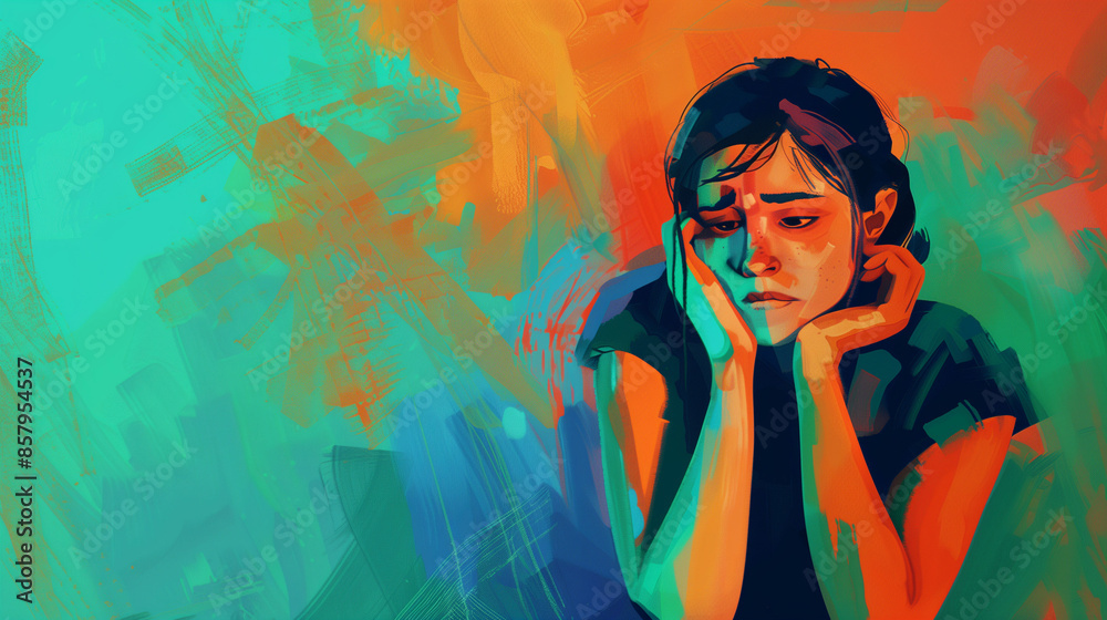 Distressing Inmages Worrying, anxiety, sad, depression, damsel in distress, thinking ...