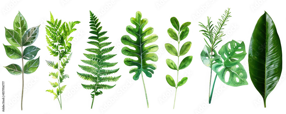 Tropical and Temperate Leaves Collection