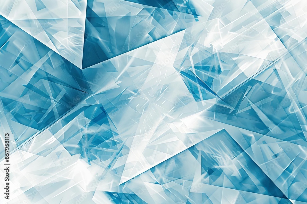 An abstract background with light blue and white geometric patterns An abstract background with light blue and white geometric patterns