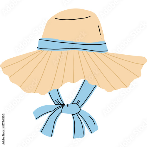 hat with a bow