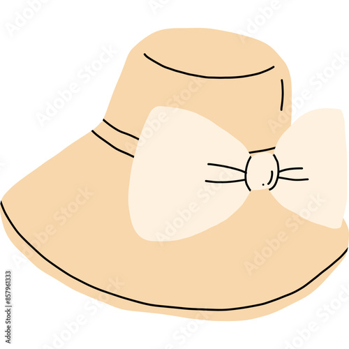 hat with a bow