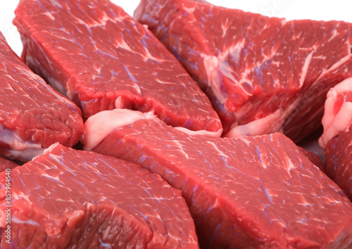 raw beef steaks