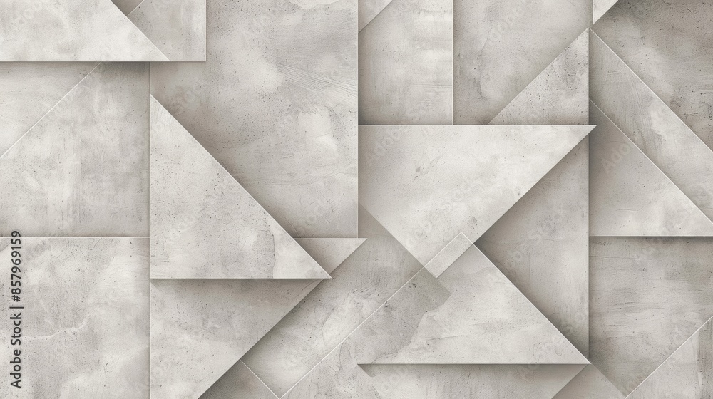 Geometric abstract pattern with white marble triangles Geometric abstract pattern with white marble triangles