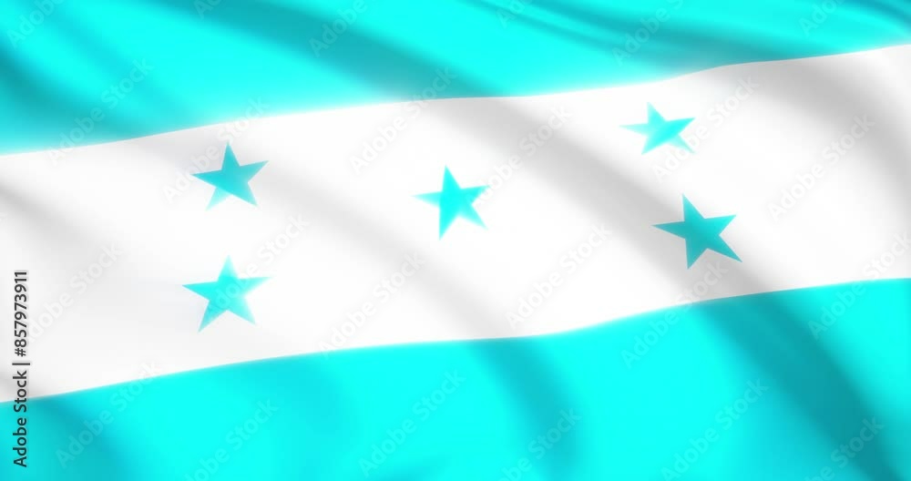 flag of Honduras. Honduras flag background. 4k 60FPS	