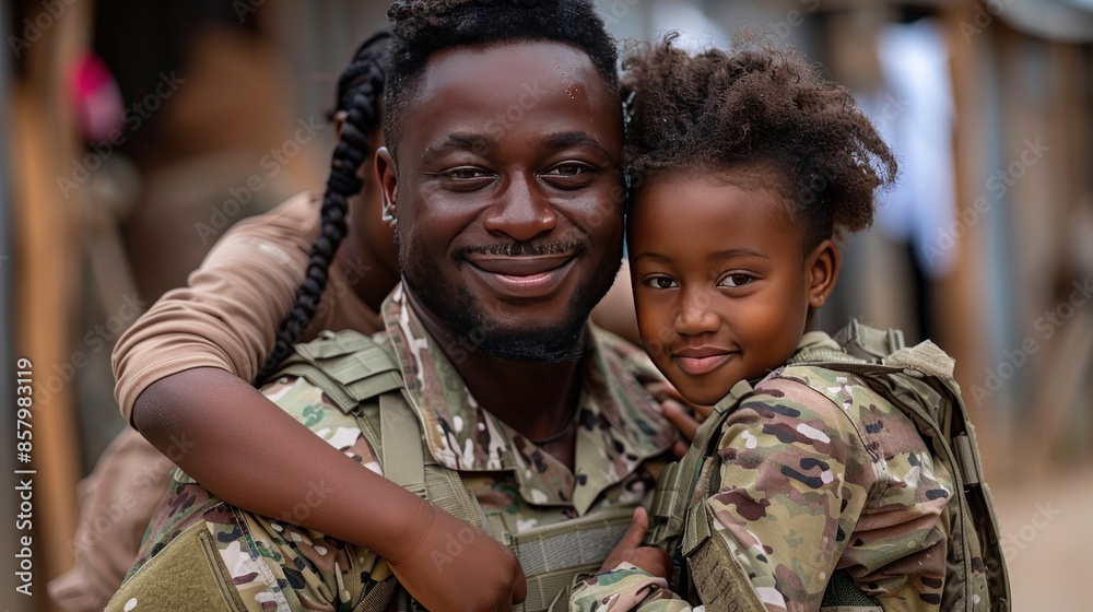 A Soldier's Love: A Tender Moment with His Daughter A Soldier's Love: A Tender Moment with His Daughter