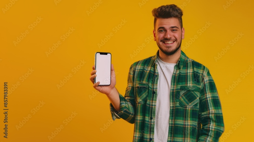 The man with smartphone