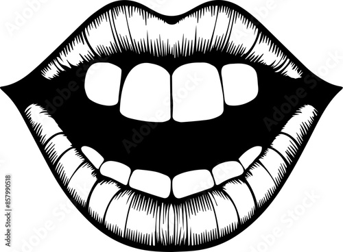 Lips mouth vector transparent background PNG clipart