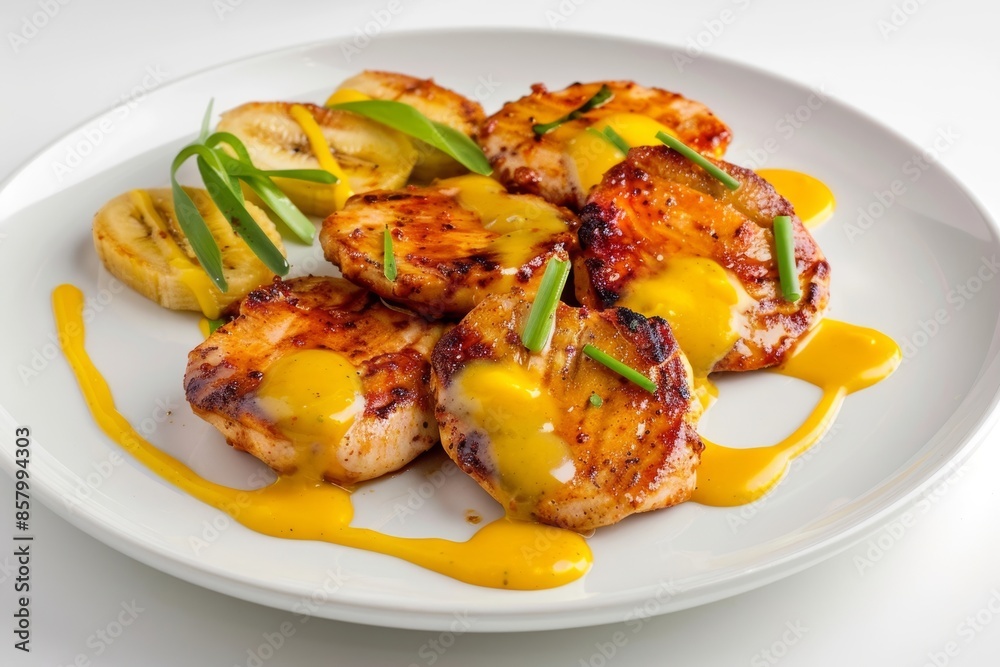 Irresistible Caribbean Chicken Medallions with Jamaican Jerk Spice and Plantains
