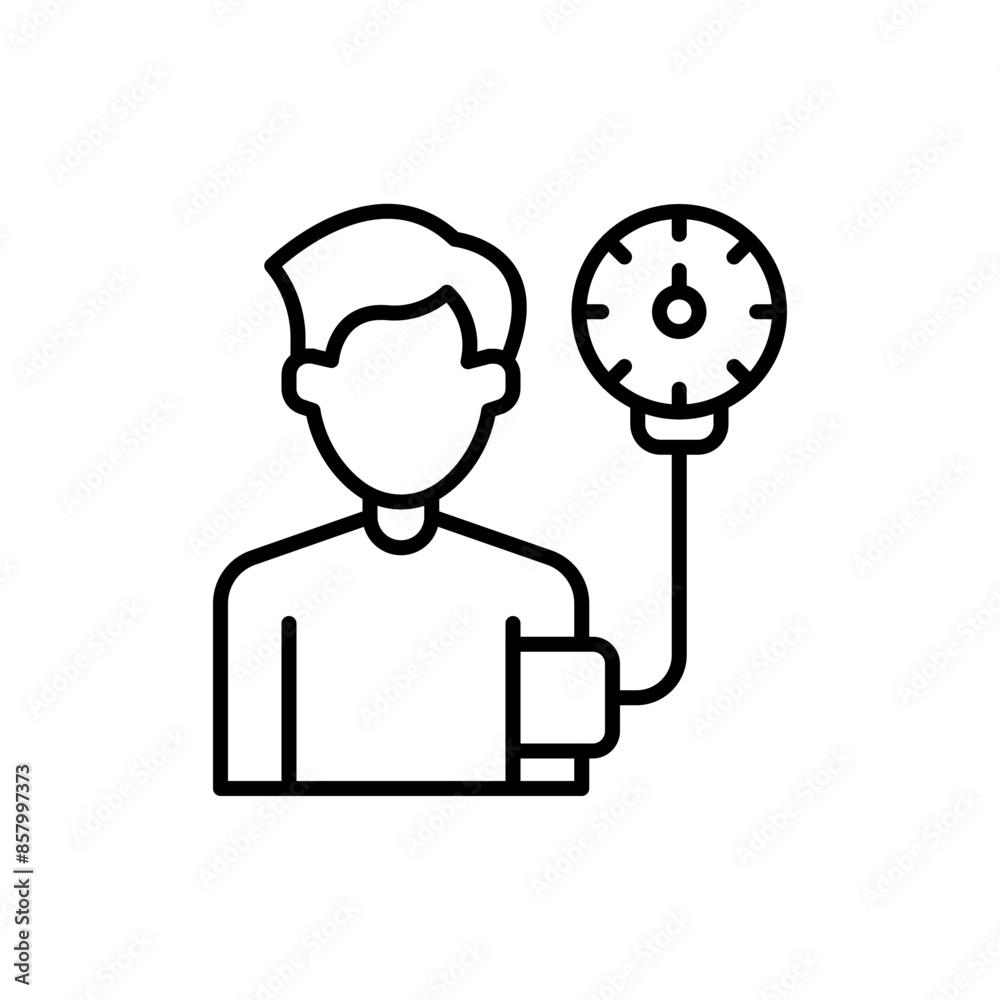 Blood pressure outline icons, minimalist vector illustration ,simple transparent graphic element .Isolated on white background Blood pressure outline icons, minimalist vector illustration ,simple transparent graphic element .Isolated on white background
