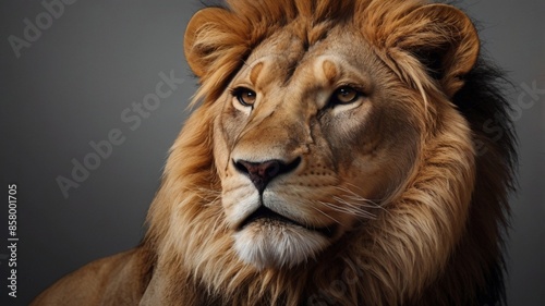 portrait of a lion
