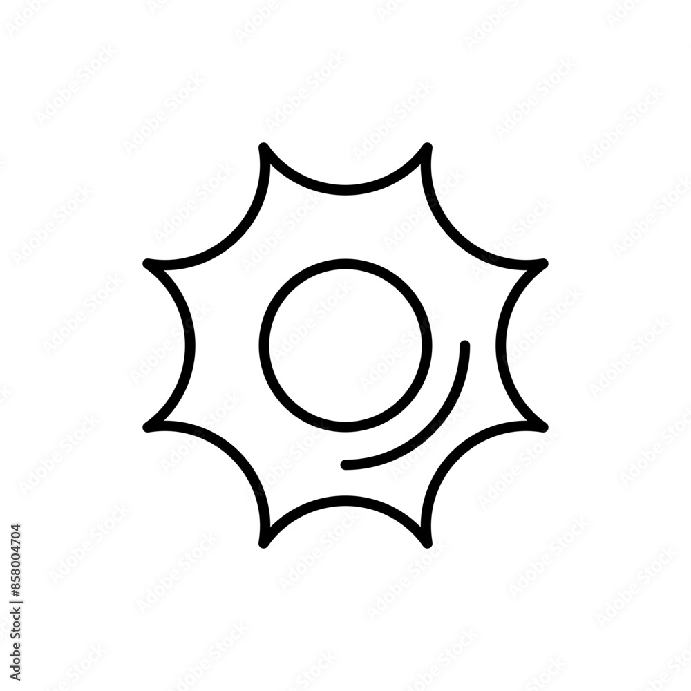 Bullet outline icons, minimalist vector illustration ,simple transparent graphic element .Isolated on white background