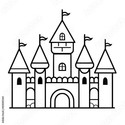 Princess palace, castle icon, castle, Castle png, Line Art Castle, Minimalist Wall Art, Castle Illustration, Castle Silhouette, Line art princes, Line art Palace, Fantasy Castle SVG, Castle Tower, Cas
