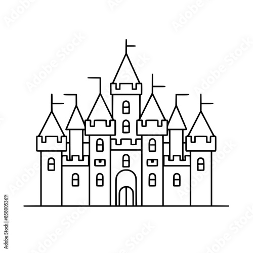 Princess palace, castle icon, castle, Castle png, Line Art Castle, Minimalist Wall Art, Castle Illustration, Castle Silhouette, Line art princes, Line art Palace, Fantasy Castle SVG, Castle Tower, Cas