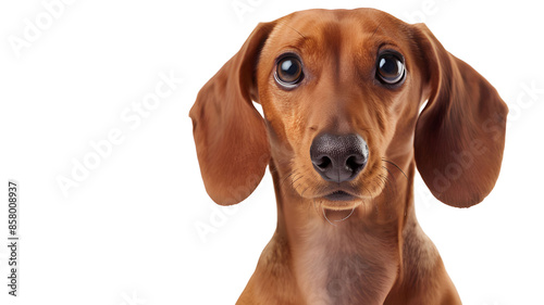 Curious Dachshund Dog with Big Eyes