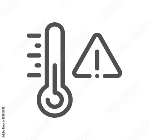 House heating related icon outline and linear vector.
