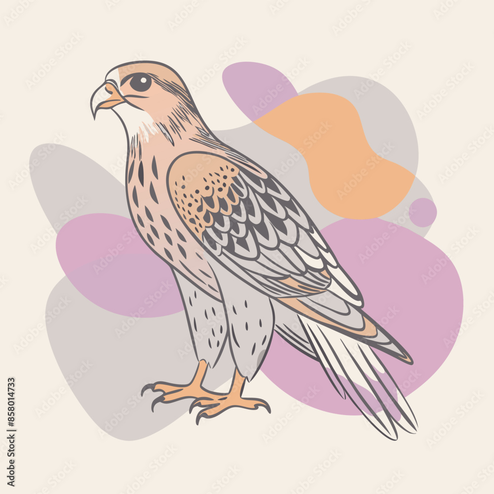 Fototapeta premium illustration of a bird
