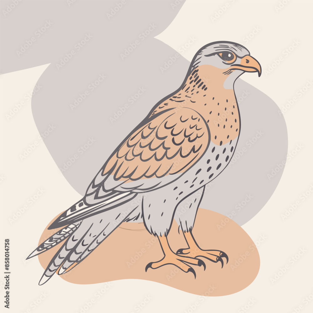 Fototapeta premium illustration of a bird