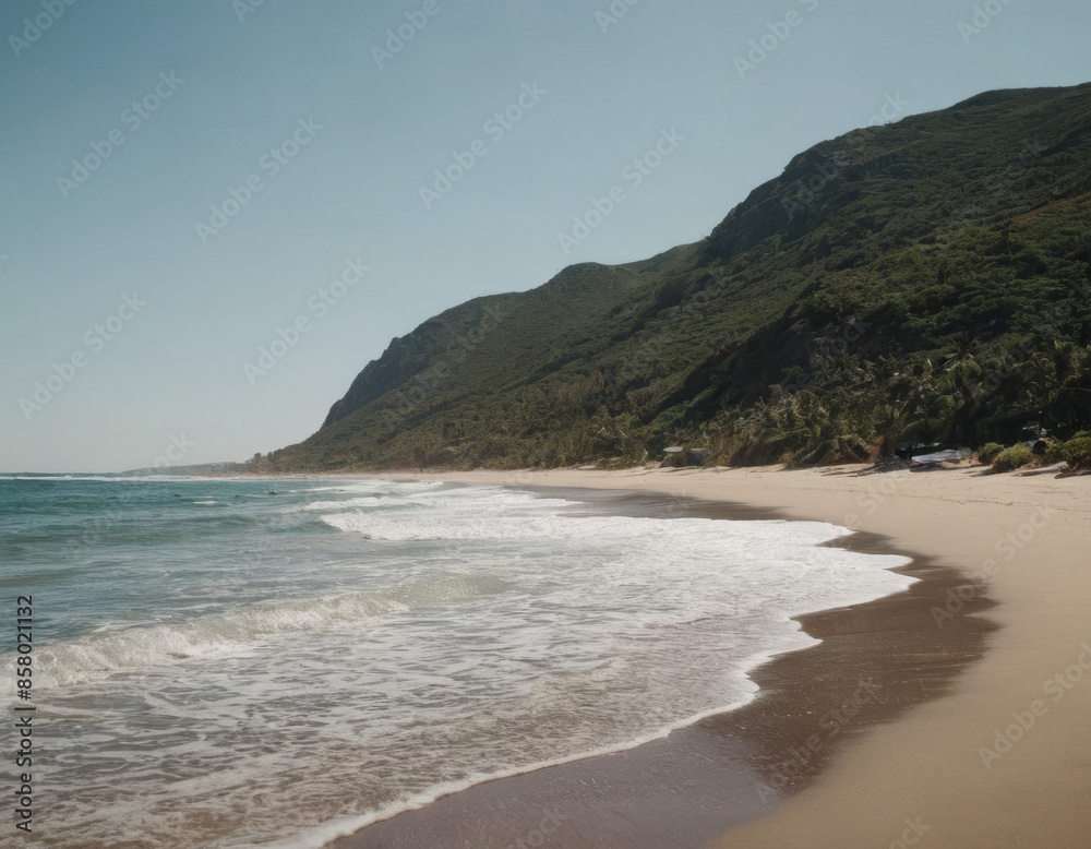 Una spiaggia caraibica con onde che si infrangono dolcemente sulla sabbia bianca e palme che ondeggiano al vento.
Una spiaggia caraibica con onde che si infrangono dolcemente sulla sabbia bianca e palme che ondeggiano al vento.