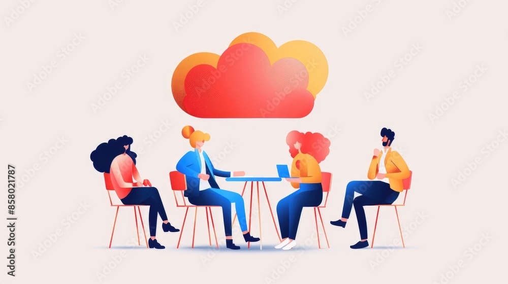 Seamless Collaboration: Remote Workers Enhancing Team Efficiency with Cloud-Based Project Management, Geneartive Ai Seamless Collaboration: Remote Workers Enhancing Team Efficiency with Cloud-Based Project Management, Geneartive Ai