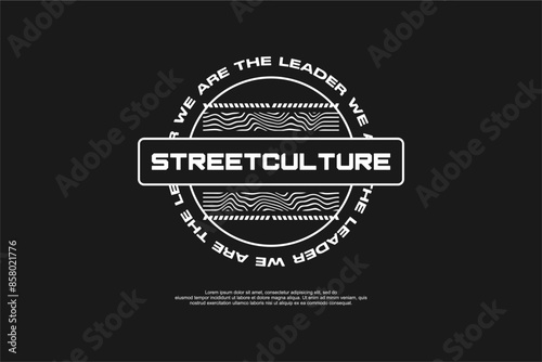 streetwear fashion tshirt design modern printing vector logo 
