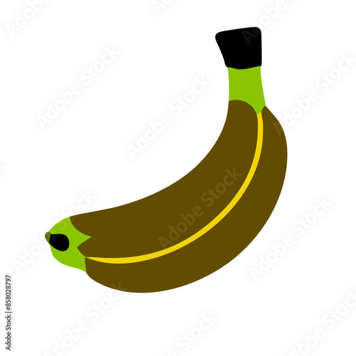 banana isolated on white background