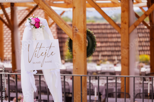 welcome to our wedding in Czech language
