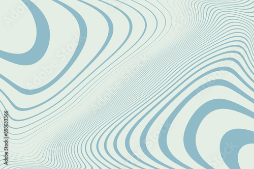 Waves, swirl, twirl pattern. Retro psychedelic style. Twisted and distorted vector texture in trendy. Y2k aesthetic. Vector illustration