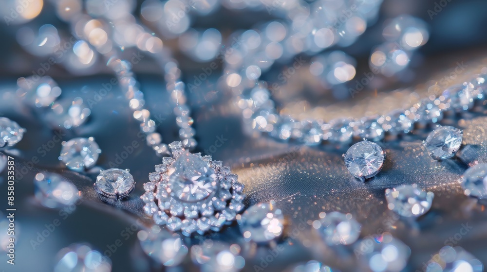 Close-up Photography of Diamond Necklace Set Close-up Photography of Diamond Necklace Set