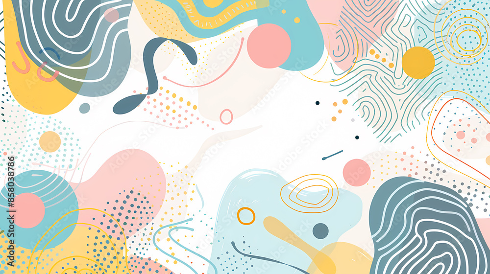 Fototapeta premium Patterns in vibrant and abstract colors