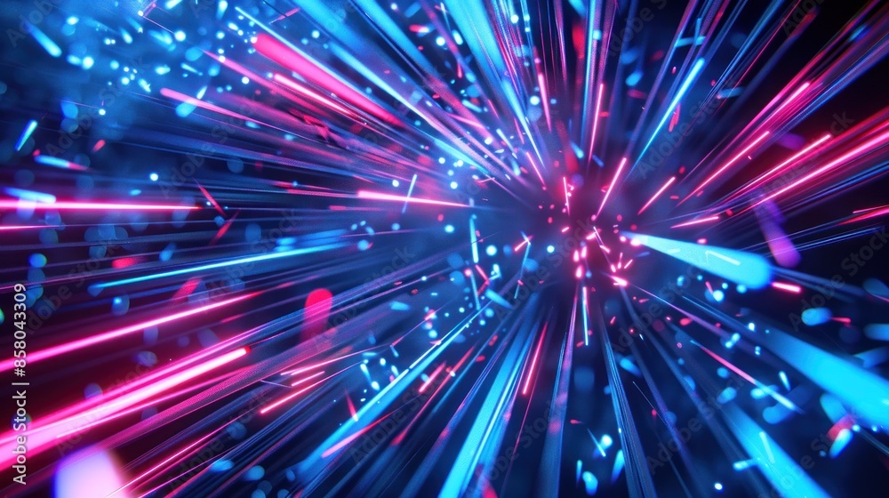 Abstract colorful swirling galaxy of light and dark blue and red Abstract colorful swirling galaxy of light and dark blue and red