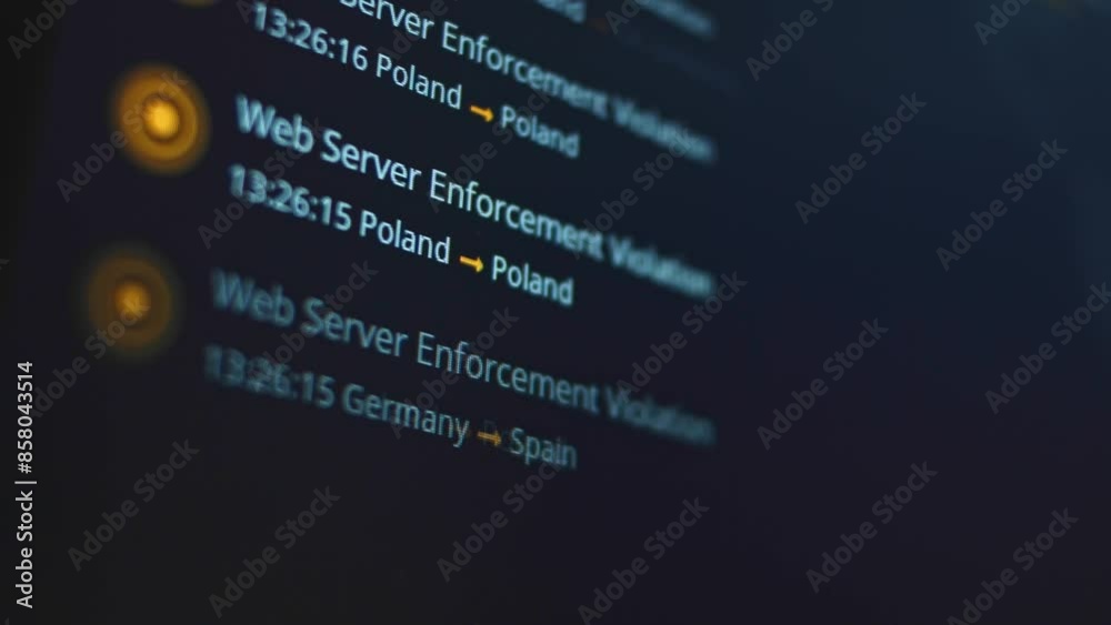 Cyber attacks real-time information about the time and target country