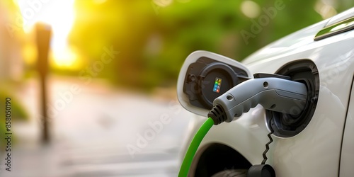 Empowering Clean Futures with Energy Subsidies for Electric Vehicles in Urban Areas. Concept Electric vehicles, Energy subsidies, Urban areas, Clean futures, Empowering photo